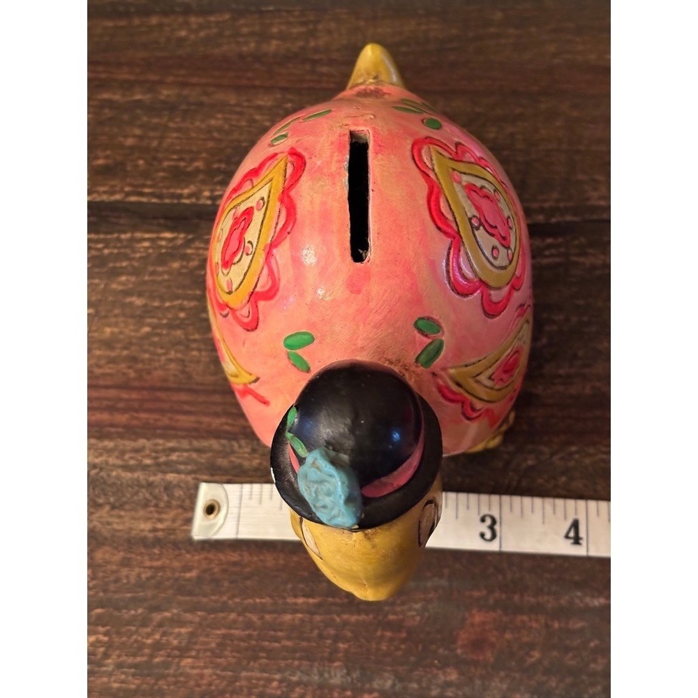 VINTAGE 1967‎ Ceramic Psychedelic Hippie Turtle Bank made in Japan - Picture 10 of 12
